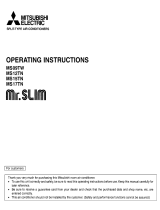 Mitsubishi MS09TW Owner's manual