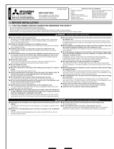 Mitsubishi MSZ-FD09NA Installation guide