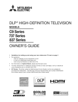 Mitsubishi Electric WD-82837 Owner's manual