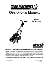 MTD 588 Owner's manual