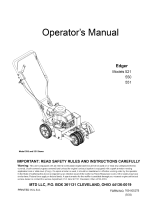 MTD Edger 550 Owner's manual