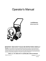 MTD 650 Series Owner's manual