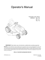 MTD 772 Owner's manual
