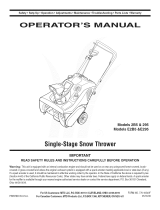 MTD 294 Owner's manual