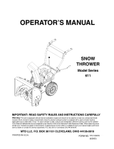 MTD 611 Owner's manual