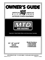 MTD 316E610E000 Owner's manual