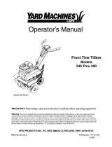Yard Machines 345 Series Owner's manual