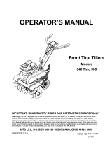 MTD 341 Series Owner's manual