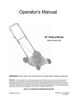 MTD 080 Owner's manual