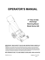 Yard-Man 540 Owner's manual