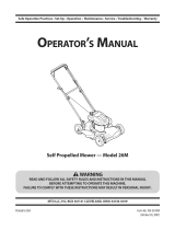 MTD 12A-26MB055 Owner's manual