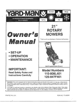 Yard-Man 115-808L401 Owner's manual
