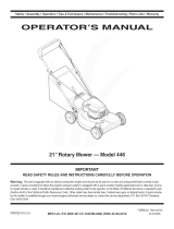 Yard-Man 12A-446B729 Owner's manual