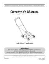MTD 02M Owner's manual