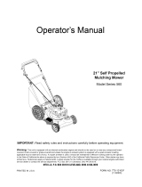 MTD 565 Owner's manual