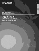 Yamaha YHT-494BL Owner's manual
