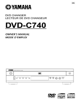 Yamaha DVD-C740 Owner's manual