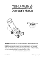 Yard-Man 449 Owner's manual