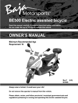 Baja BE500 Owner's manual