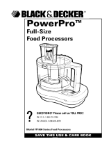 Black & Decker FP1000 Series Owner's manual