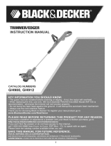 Black & Decker GH900 TYPE 1 Owner's manual