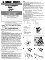 Black & Decker JS700K TYPE1 Owner's manual