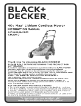 Black & Decker CM2040 TYPE 1 Owner's manual