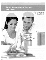 Bosch NGT745UC/01 Owner's manual