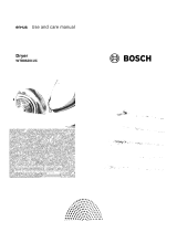 Bosch WTB86201UC/02 Owner's manual