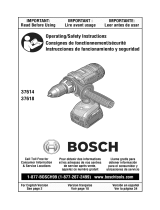 Bosch 37618-01 Owner's manual