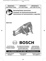 Bosch HD19-2D Owner's manual