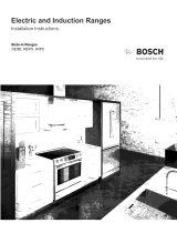 Bosch HEI8054U/01 Installation guide