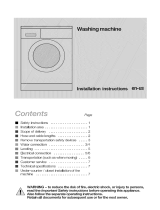 Bosch WAE20060UC/22 Installation guide