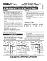 Broan 331H Installation guide