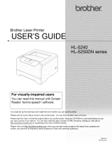 Brother HL-5250DN Owner's manual
