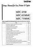 Brother MFC 6550MC Owner's manual