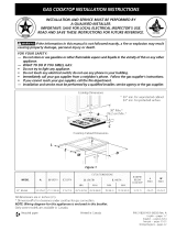 Frigidaire FGC30S4DBA Installation guide