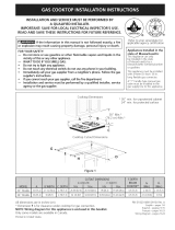 Frigidaire FFGC3613LSA Installation guide