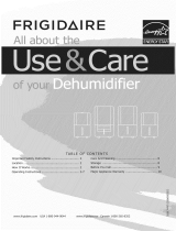 Frigidaire Dehumidifier Owner's manual