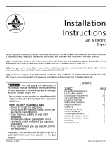 Frigidaire CGR3600AS2 Installation guide