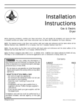 Frigidaire SGGR341AS0 Installation guide