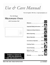 Frigidaire CFMV152KBA Owner's manual