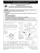 Frigidaire CPCS389DC3 Installation guide