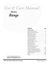 Frigidaire FEF450BWG Owner's manual