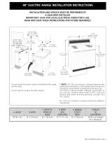 Frigidaire FEF450BWG Installation guide