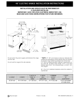 Frigidaire FEF402BWB Installation guide