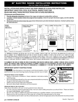 Tappan WEF361ESD Installation guide
