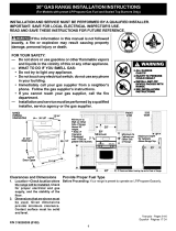 Frigidaire FLF337AWD Installation guide