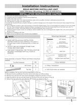 Frigidaire FFRE06L3Q10 Installation guide
