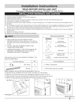 Frigidaire LRA107CV117 Installation guide